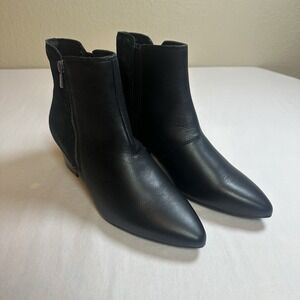 Women's Clarks Ellanie Vibe Boot  Black Leather Size9.5 $140 Retail NIB